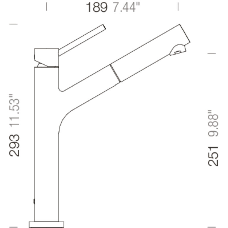 Dion Puro High Pressure Single Lever Monobloc Tap, Puro
