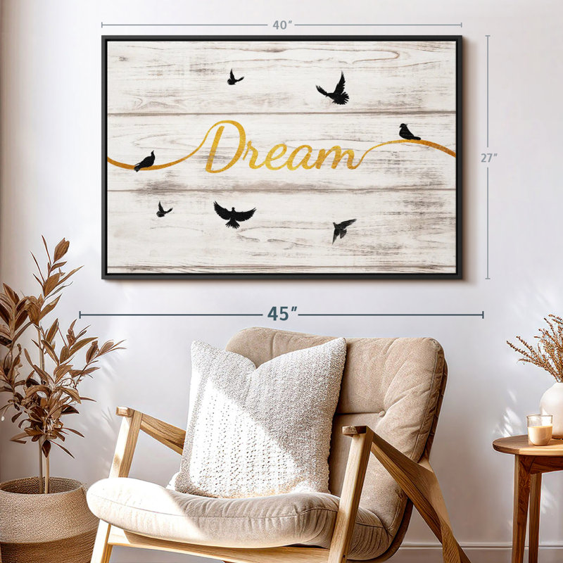 «Dream Typographie V, art mural», H 27 po x l 40 po