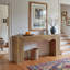 160 cm Console Table with Wavy Design