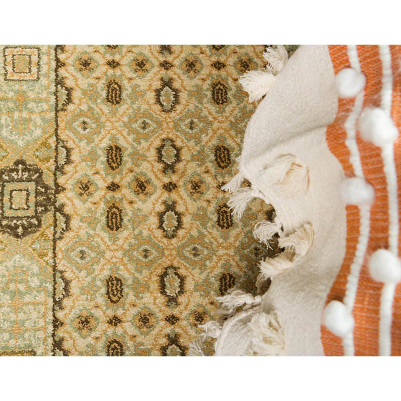 Tapis oriental beige Palazzo, Tapis de couloir 2 pi x 6 pi