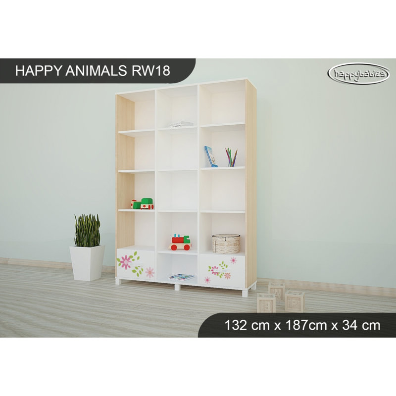 187cm H X 132cm W Kids Bookcase, Light Pear