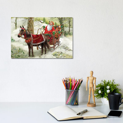 Let's Go For A Sleighride by Giordano Studios - Wrapped Canvas Gallery-Wrapped Canvas Giclée