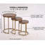 Table gigogne en bois massif Mandal