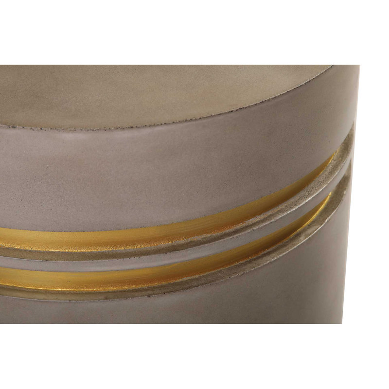 Table d'appoint Perpetual, Gris ardoise, 15''
