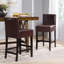 Ensemble de 2 tabourets de comptoir en cuir brun 26 pouces (ensemble de 2)-1026488372