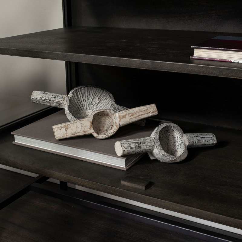 Oro Set Of 3 (Black), White Washed