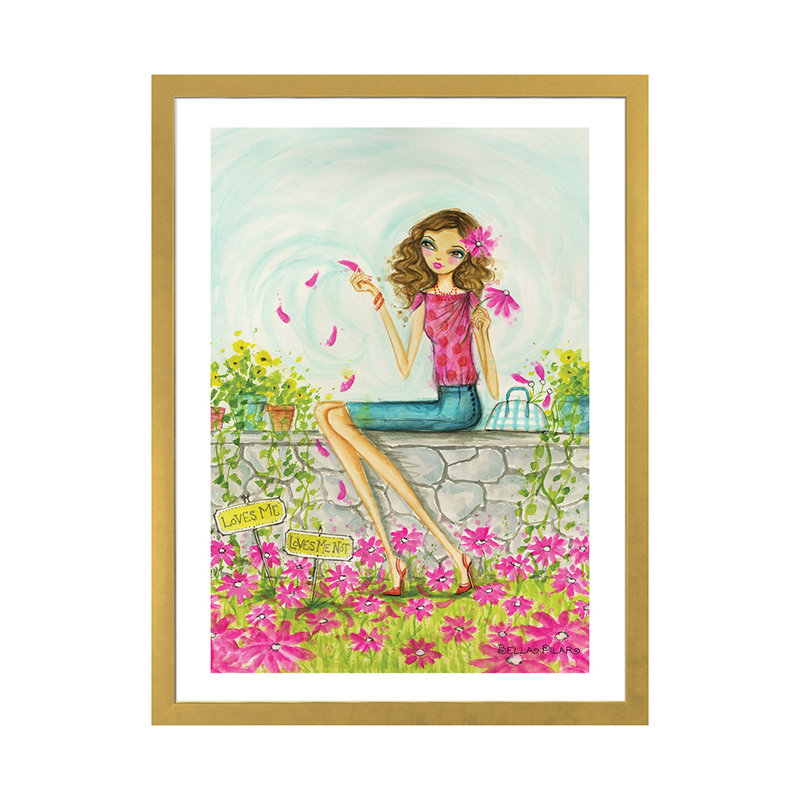 Printemps à Summerside # 4, art, H 32 po x l 24 po x P 1 po, Papier encadré doré