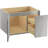 Jute 30" Vanity Base Only with 1 Door and 1 Drawer on Right-1317836121