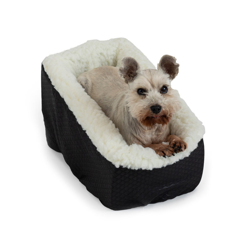 Large Black Soft-Sided Dog Carrier with Sherpa Lining