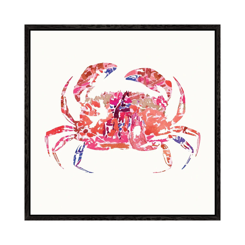 My Crab II by Surma & Guillen - Gallery-Wrapped Canvas Giclée on Canvas, Black Framed, 45.72 cm H x 45.72 cm W