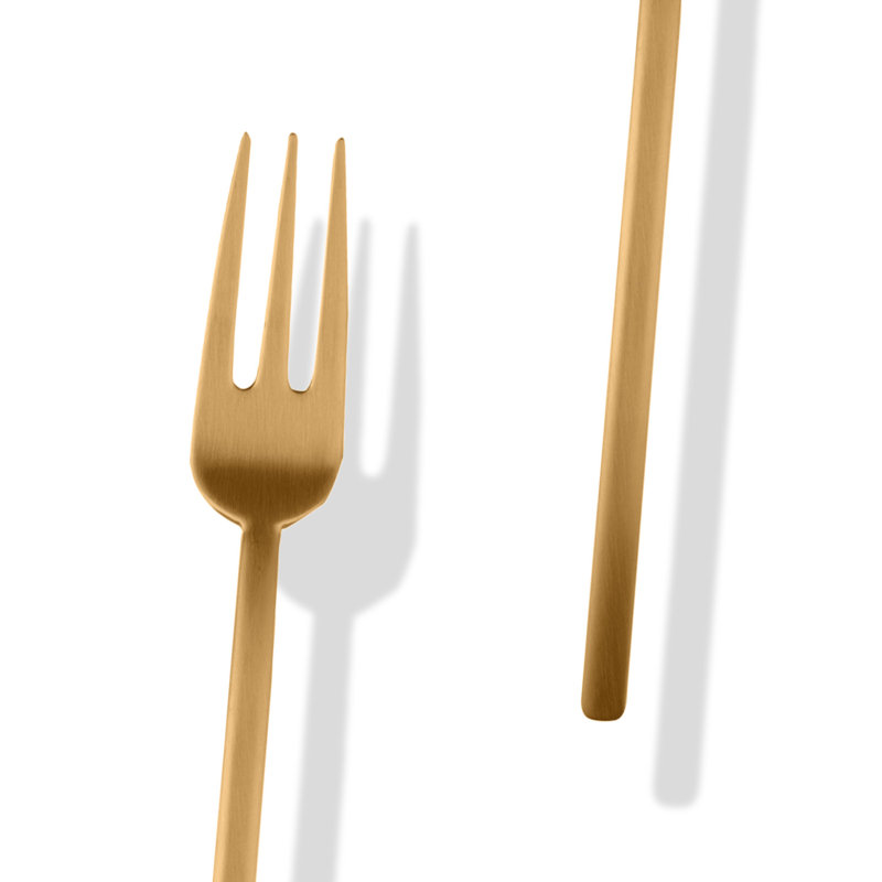 Due 2 Piece Stainless Steel Hostess Set, Ice Gold