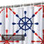 Rideau de douche à 12 crochets Nautical-1398837813