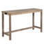 Ensemble de table de bar 4 pièces avec prise de courant, ensemble de table de bar avec chaises, table de bar avec tabourets, table de canapé avec 3 tabourets rembourrés, pour le salon, la salle à manger, brun-308880350