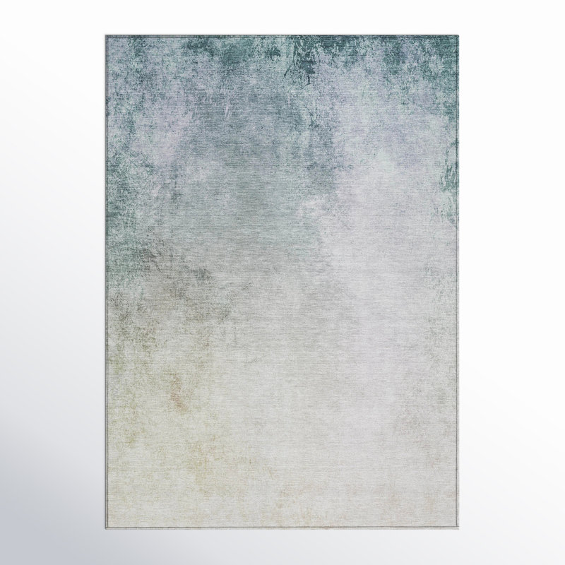 Karter Washable Abstract Indoor / Outdoor Rug, Rectangle 10' x 14'