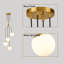 Luminaire suspendu sphère 4 lumières Lazhane