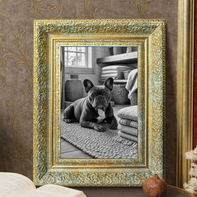 Cadre photo antique doré 1PC pour photos et cadeaux de Noël 11 "x 14"
