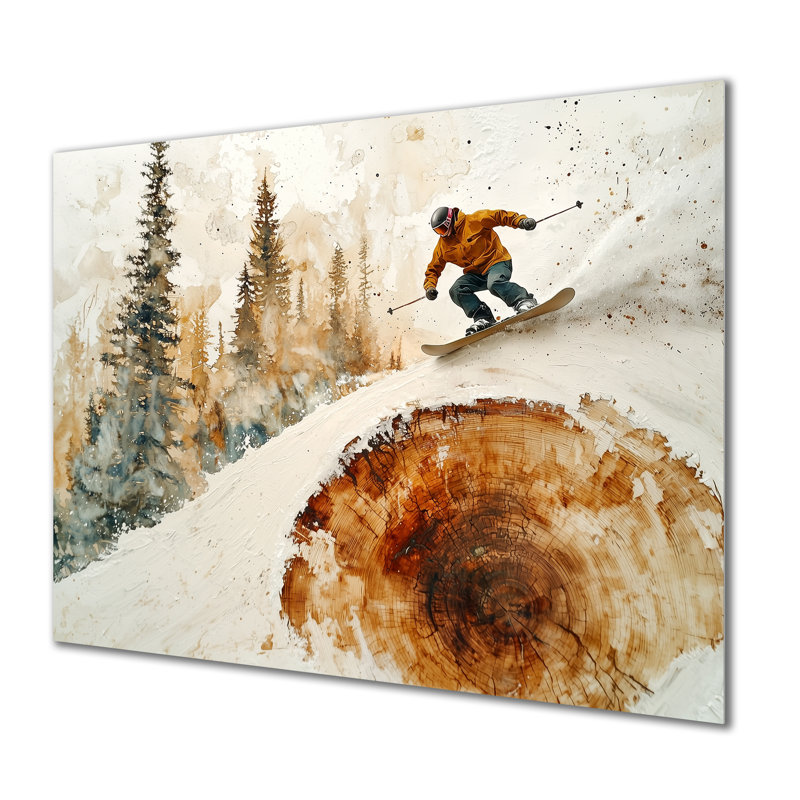 «Summit Gliders», impression d'art en métal moderne, H 12 po x l 20 po