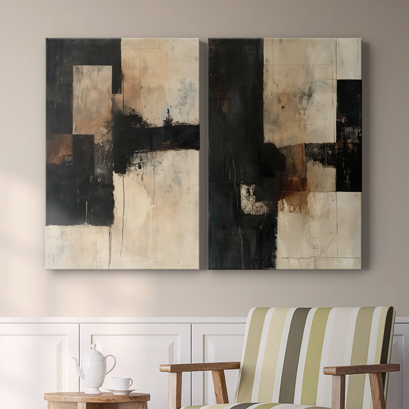 ABSTRACT Series CCCLXI-Premium Gallery Wrapped Canvas -Ready to Hang, 36" H x 48" W