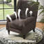 Wingback Accent Chair, Retro Upholstered Button Tufted Occasional Chair For Living Room And Bedroom,-1617177699