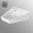 The Renovators Supply Inc. 17 " Vitreous China Specialty Bathroom Sink and Overflow Hole