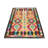 Macphail Multicolored Geometric Reversible Kilim 3X5 Handmade Oriental Rug