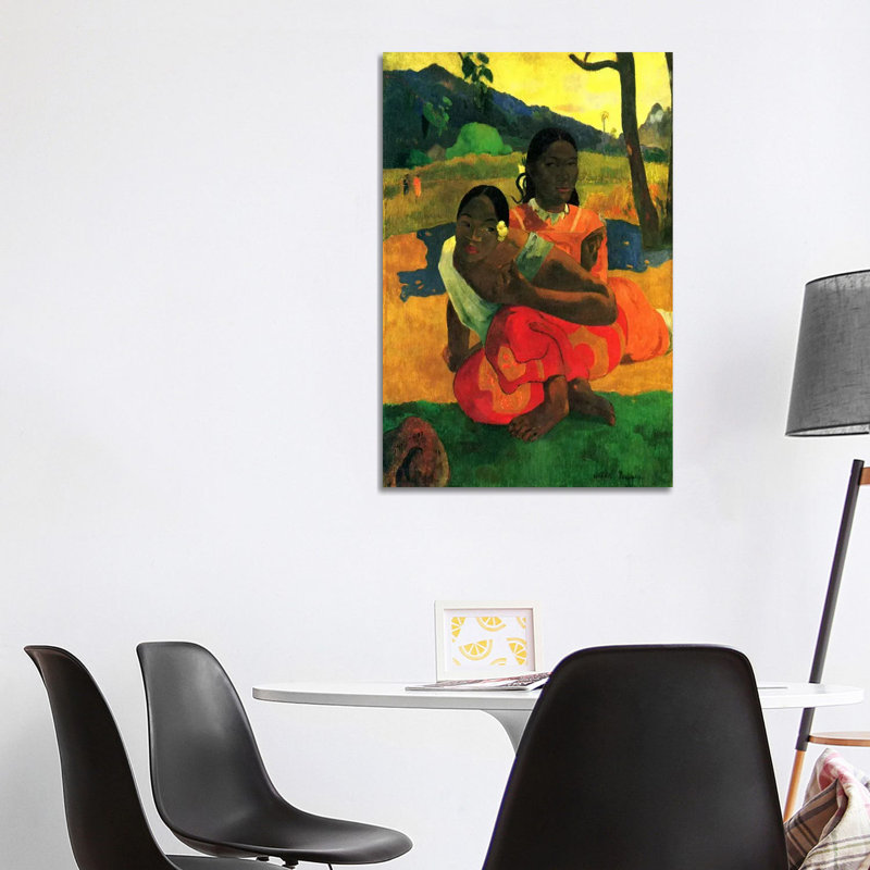 Nafea Faaipoipo (When Are You Getting Married) 1892 by Paul Gauguin - Wrapped Canvas Painting