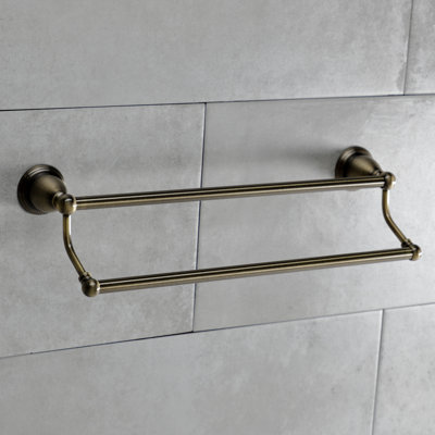 Kingston Brass Heritage 18-Inch Dual Towel Bar