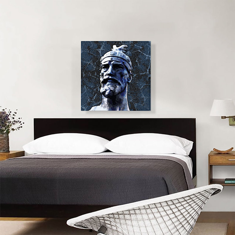 Skanderbeg, George Castriot, Albanie, buste, hymne national, marine, impression sur toile tendue
