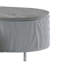 Table basse grise ultrabrillante et chrome