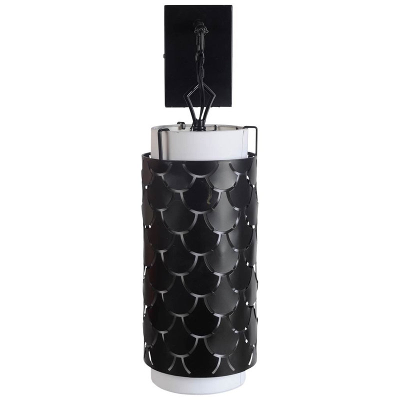 Appliquee à bras 1 lumières Kulik, Noir