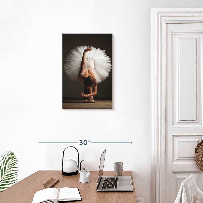 Enn Posed Ballet Dancer, 24" H x 16" W