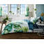Tropical Leaf Print Duvet Cover Set with Matching Pillowcases - Polycotton Bedding-27330556