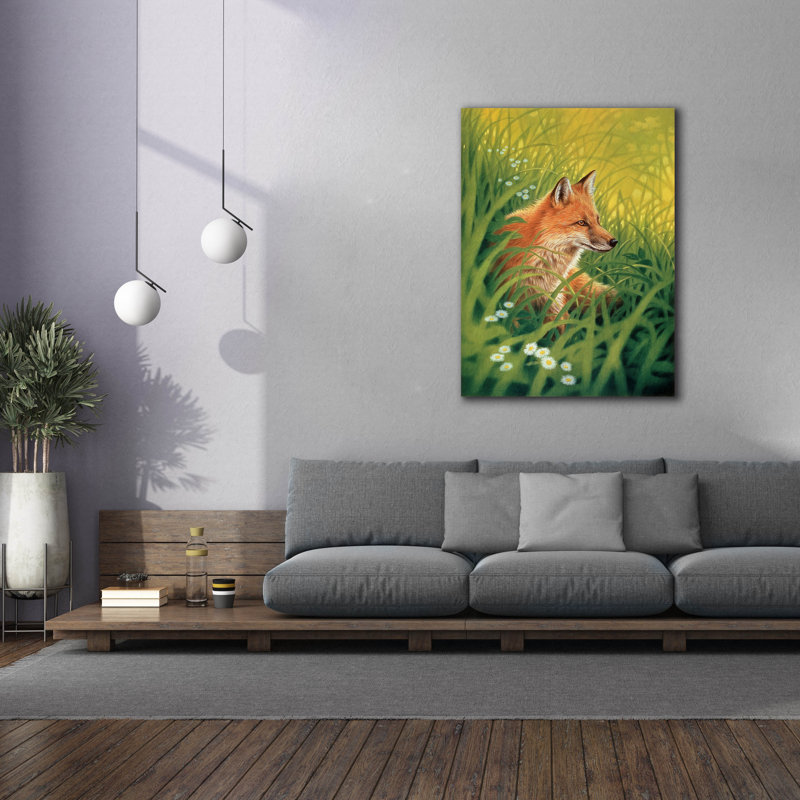 «Epic Graffiti» «Summer-Green» par Joh Naito, art mural sur toile, 40 po x 54 po