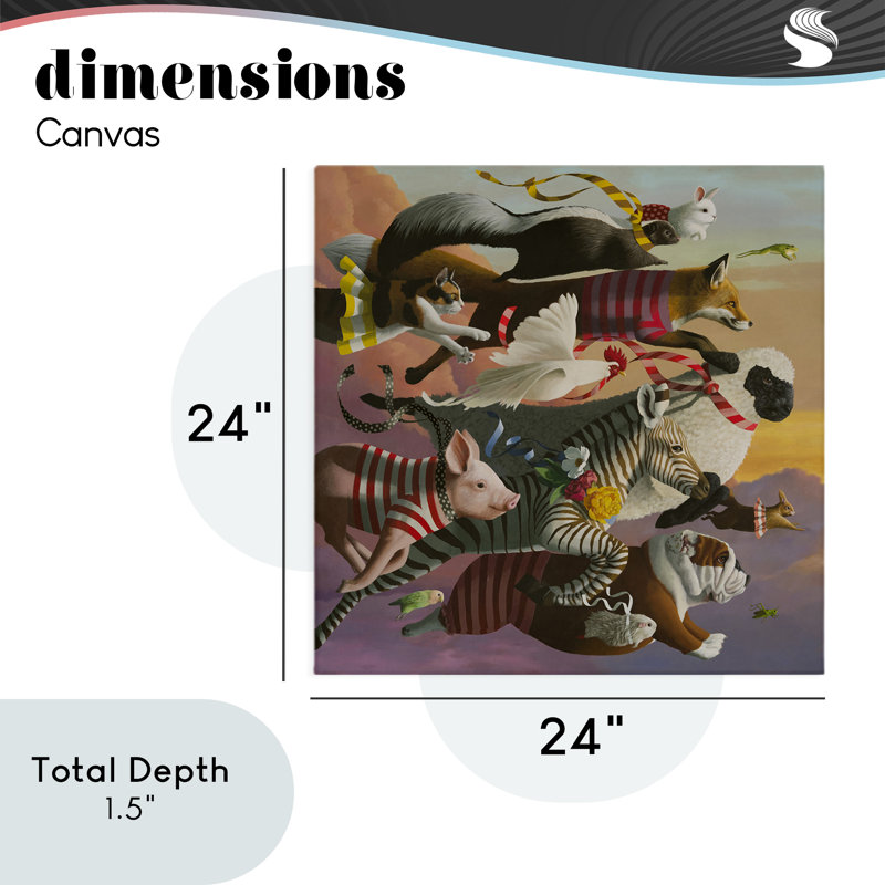Thick As Thieves Animals Canvas, design by Heather Gauthier