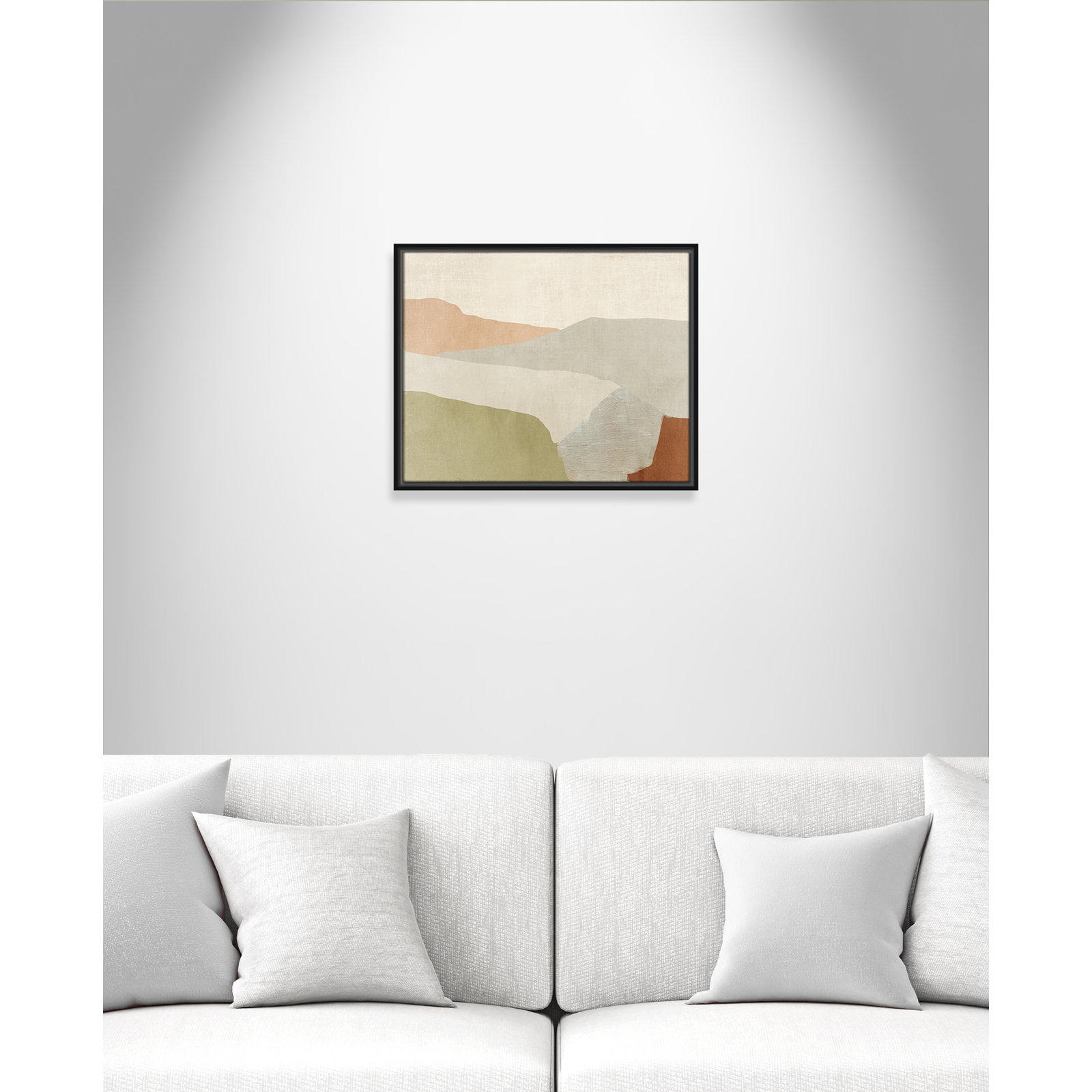 Elspeth "Pastel Views" Painting, 17.5" H x 21.5" W, Black