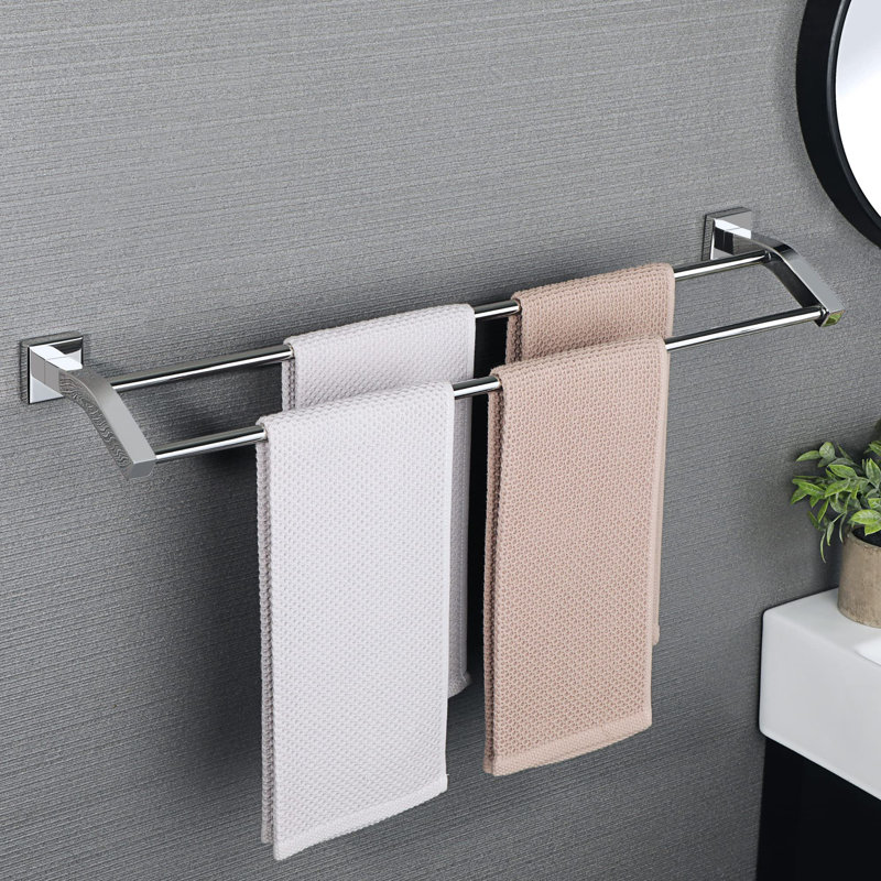 Porte-serviettes mural 29 po, Chrome poli