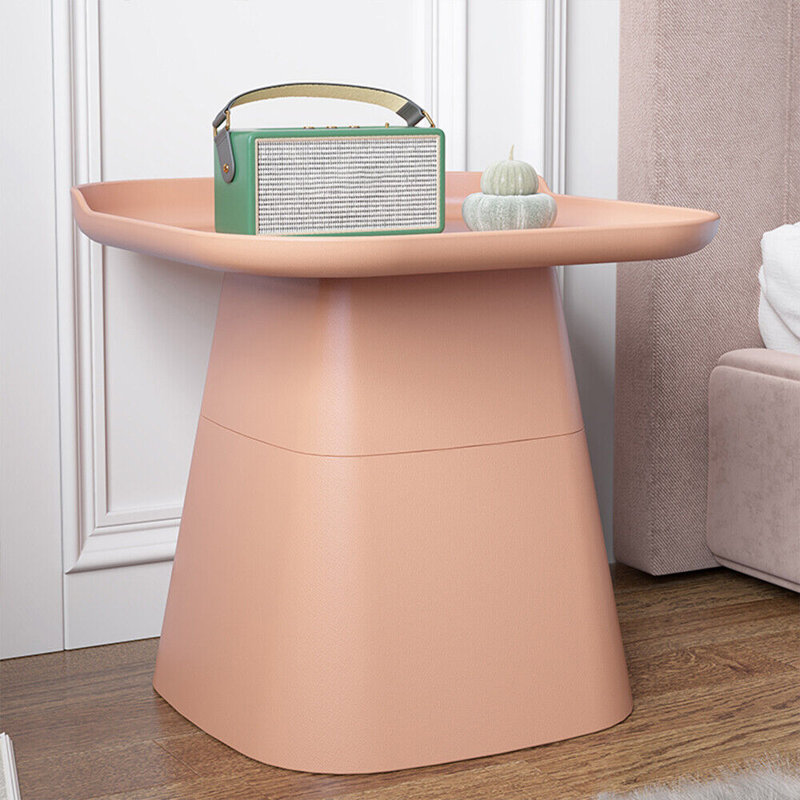 Table d'appoint carrée pour table basse moderne, Rose, H 15,7 po x l 18,9 po x P 18,9 po