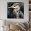 Graceful Heron Waterbird III - Heron, art mural-395078852-395078851
