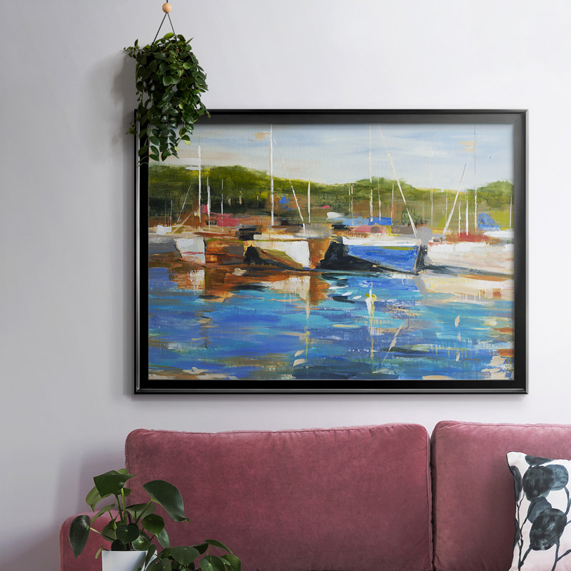 Safe Harbor, reproduction d'art sur toile, Noir, H 26 po x l 38 po x P 1,5 po