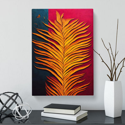 CAN-V0523-1001X Forest Leaf Indian Vol.1 - Wrapped Canvas Print