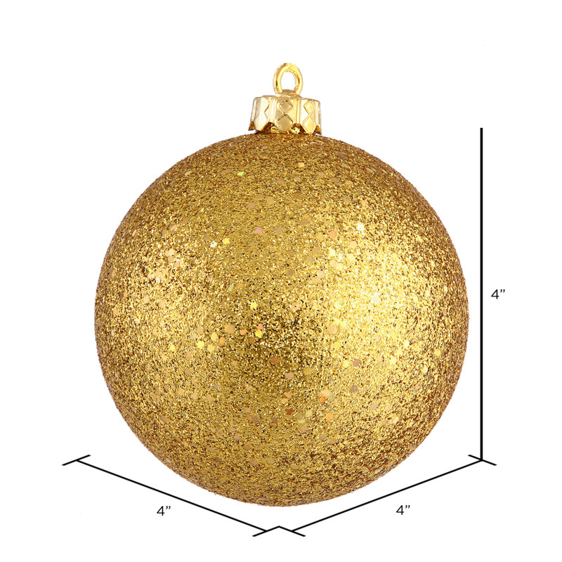 Ornement boule 4 po, Or antique