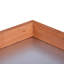 Banc de rempotage orange pour jardin extérieur, 39 po avec 2 tablettes, table de travail galvanisée et banc de travail avec crochets latéraux, orange et pouce bonheur bonheur-121047277