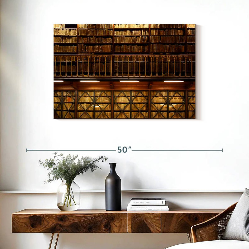 Library, 24" H x 36" W