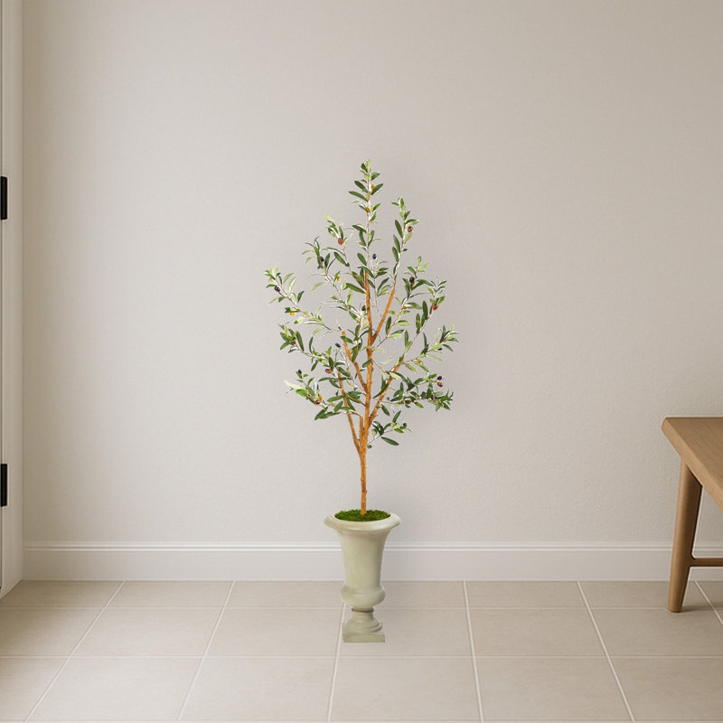 Olive Artificial Tree in Urn