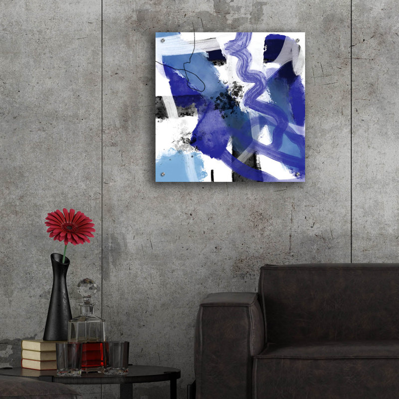 Art mural en verre Ivy Bronx «A Glass Of Water» par Cesare Bellassai, H 24 po x l 24 po x P 0,2 po