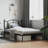 vidaXL Bed Frame Powder-Coated Steel Single Modern Bed Frame-958735320-958735322