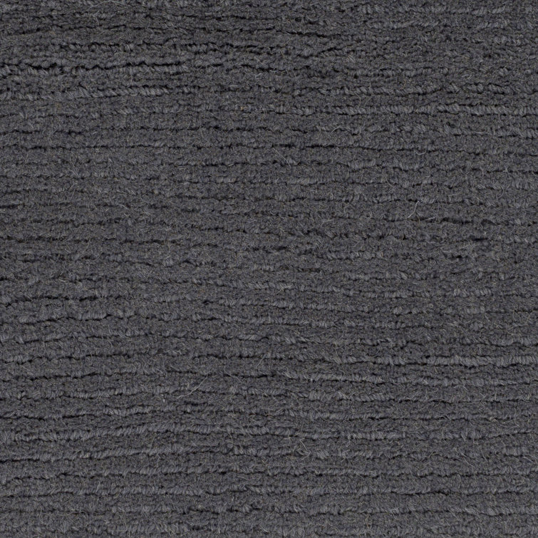 Crowe Wool Charcoal Gray Area Rug