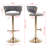 Swivel Upholstered Velvet Adjustable Height Counter Stool-1654386487