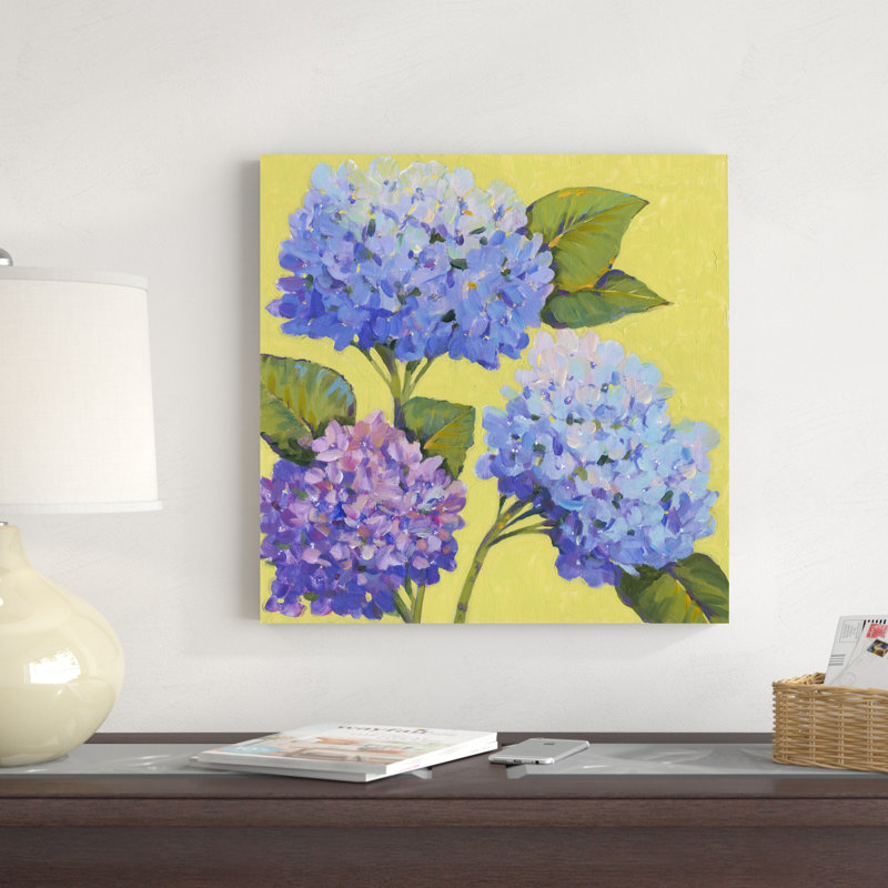 Hortensias printaniers II, H 20 po x l 20 po x P 1,25 po