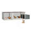20.93Ft² Large Wooden Chicken Coop Outdoor Hen House With Nesting Box & Weatherproof Asphalt Roof, Walk-In Poultry Cage With Secure Locks, Metal Mesh Run For Backyard Farm Use